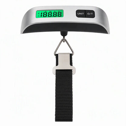 Portable 50kg LCD Mini Electronic Luggage Scale T-Shaped Handheld Hanging Scale with Hook