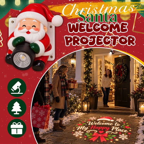 Santa Christmas Welcome Projector