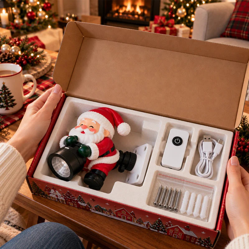 Santa Christmas Welcome Projector