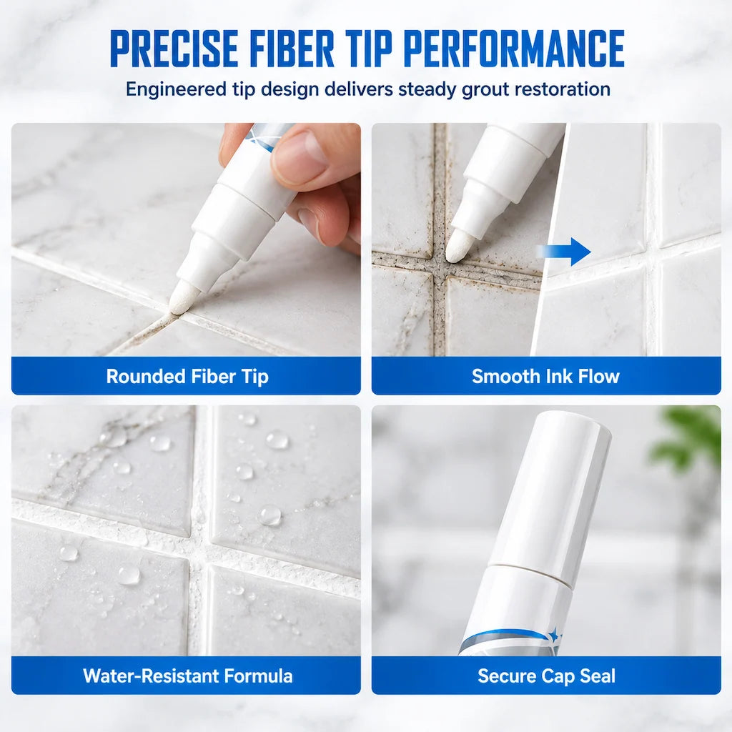 White Tile Grout Repair Pen