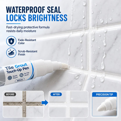 White Tile Grout Repair Pen