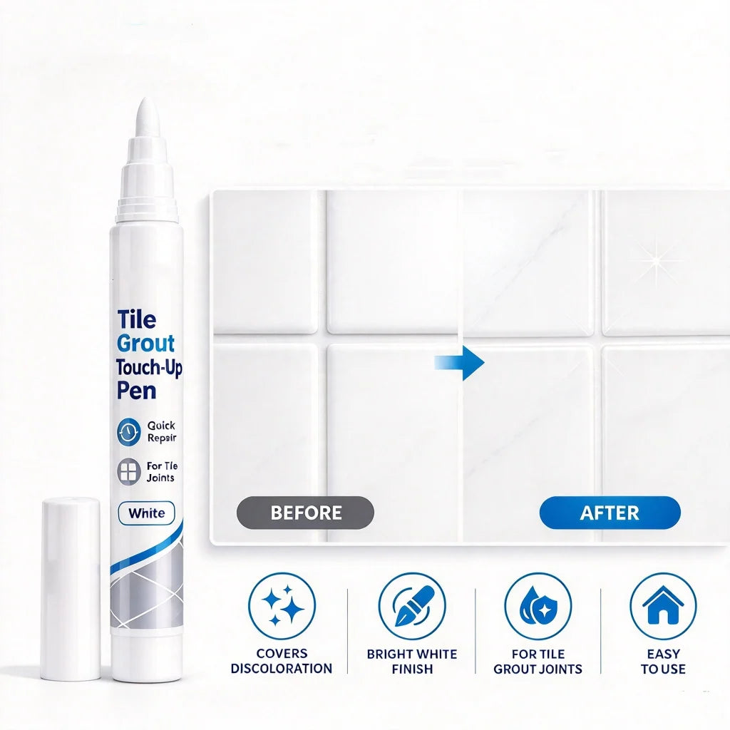 White Tile Grout Repair Pen