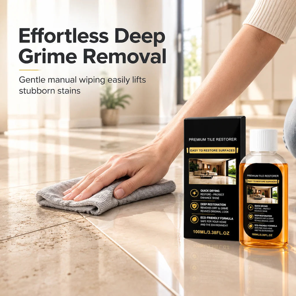 Tile and Floor Refurbishing Cleaner for Scratch Removal and Maintenance