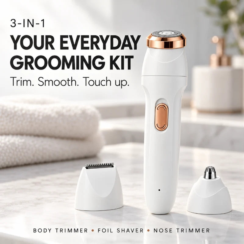 Multifunctional 3-in-1 Rechargeable Electric Trimmer, Suitable For Both Men And Women