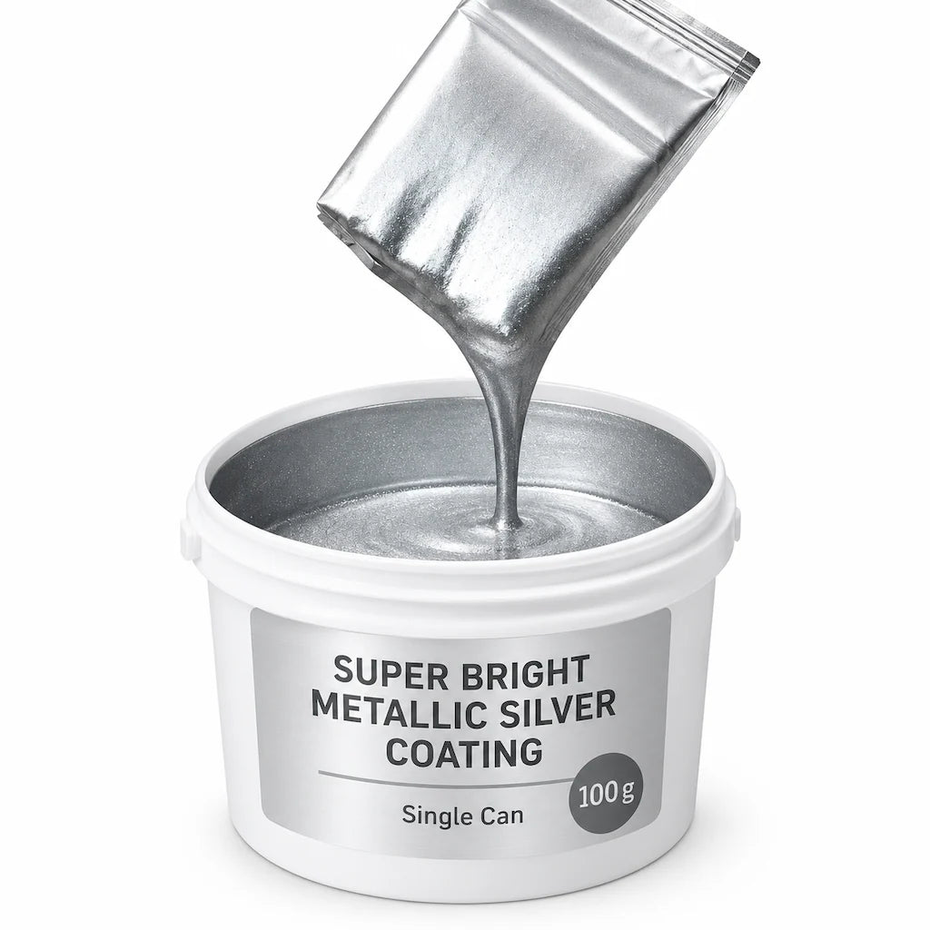Water Based Metallic Silver Outdoor Anti Rust for Metal Renovation 100g