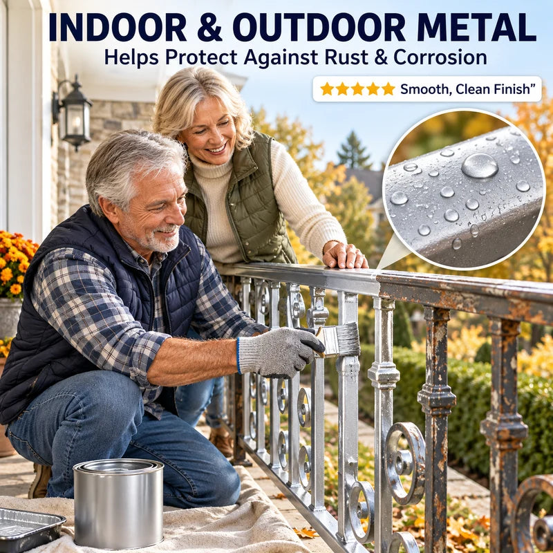 Water Based Metallic Silver Outdoor Anti Rust for Metal Renovation 100g