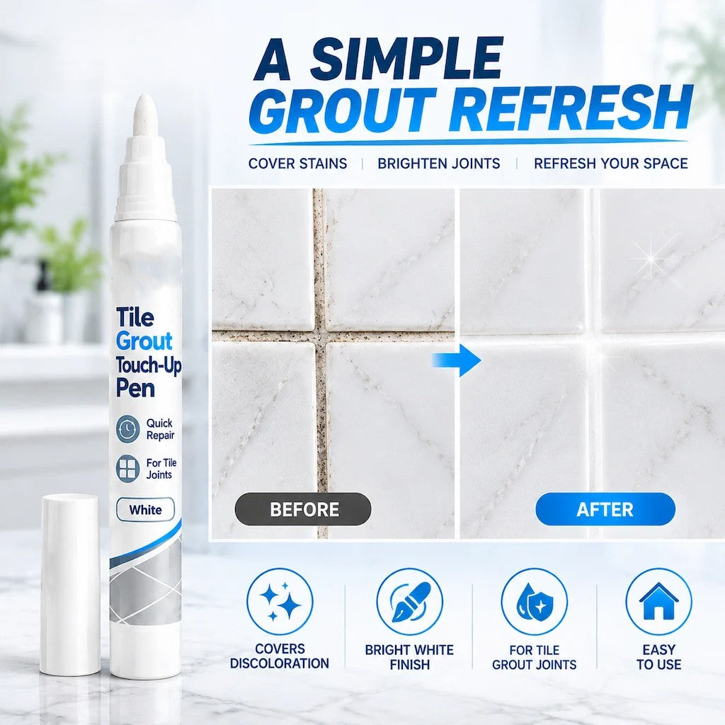 White Tile Grout Repair Pen