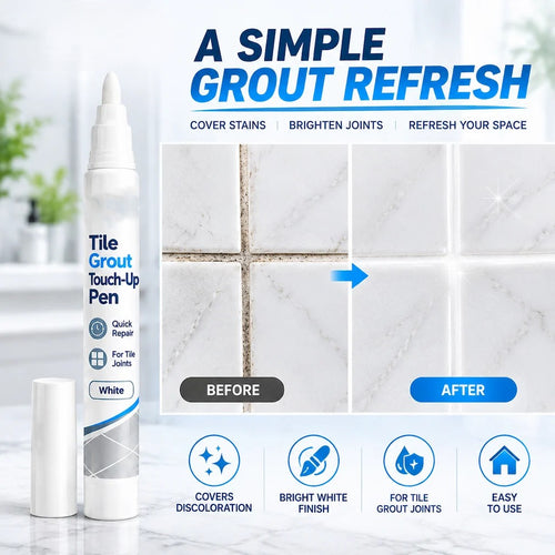 White Tile Grout Repair Pen
