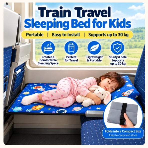✈️ Kids’ Airplane Seat Extender – Foldable Travel Leg Rest, No Inflation Needed 🚀