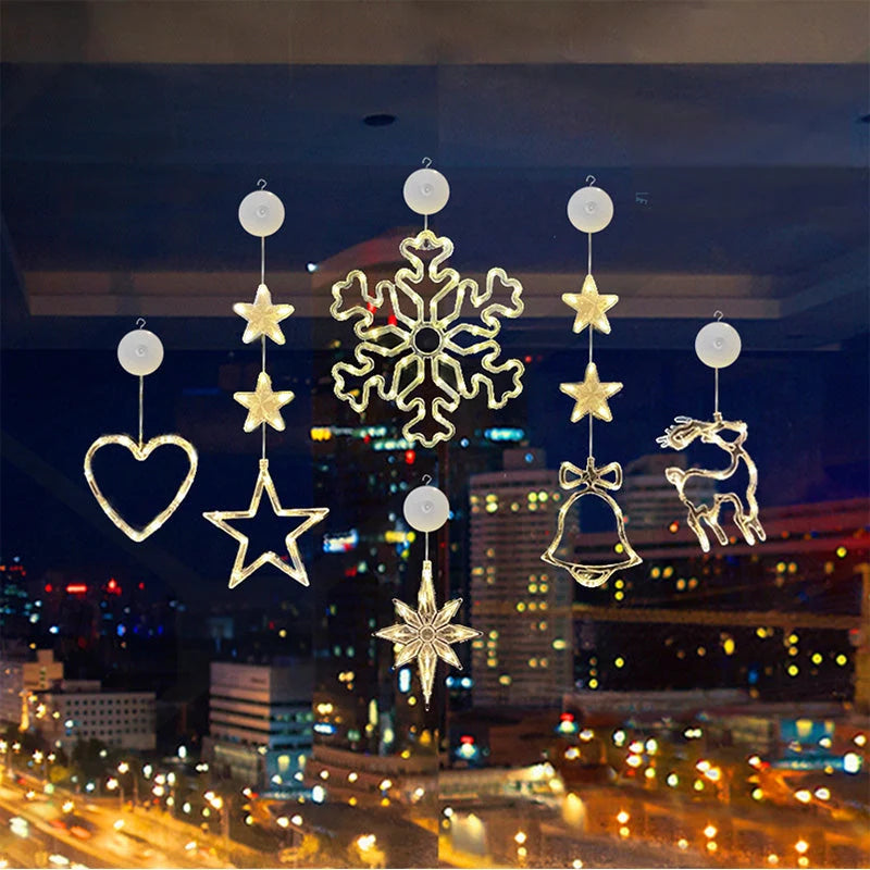 🎄✨ DIY Christmas Suction Window Lights – No drill, battery & reusable ✨