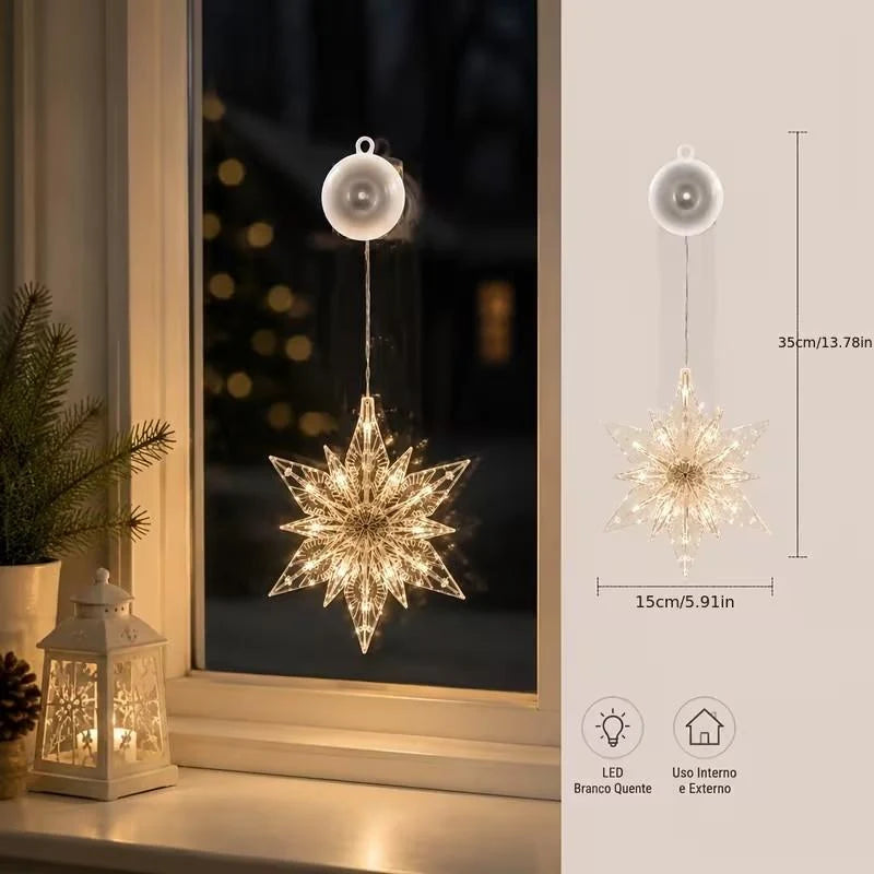 🎄✨ DIY Christmas Suction Window Lights – No drill, battery & reusable ✨