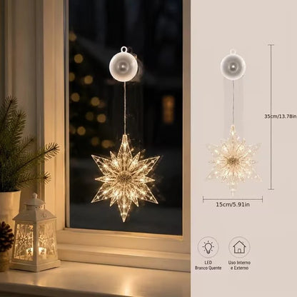 🎄✨ DIY Christmas Suction Window Lights – No drill, battery & reusable ✨