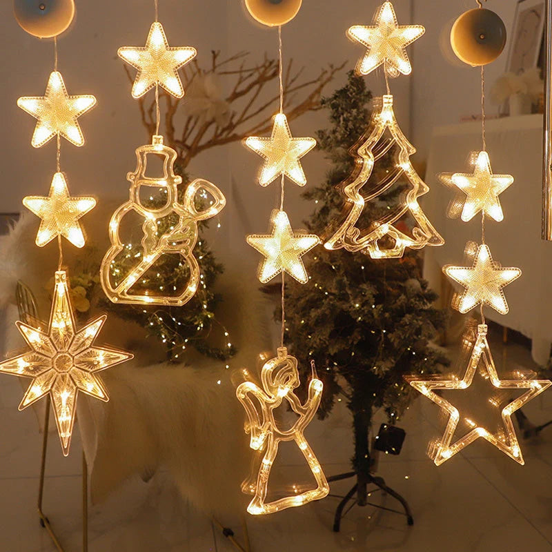 🎄✨ DIY Christmas Suction Window Lights – No drill, battery & reusable ✨