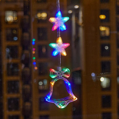 ❄️ DIY Christmas Snowflake Suction Cup LED Lights ✨ | Battery Operated, Warm & Multi-Colour, Window Suction Lights, Christmas Home & Party Decor