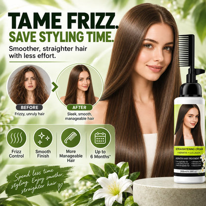 Hair Straightening Cream With Comb Applicator