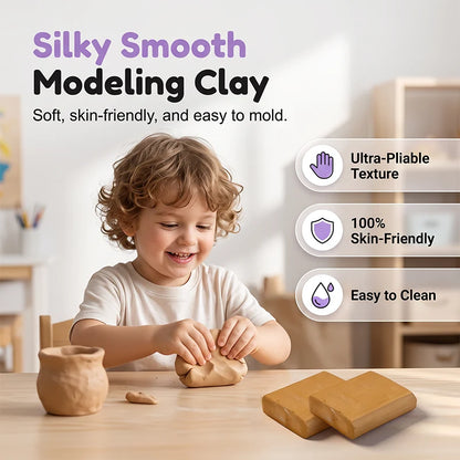 🎁2026 New Arrivals 50% OFF💥 Kids Electric Pottery Wheel DIY Studio Craft Kit – Hands-Free Foot Pedal Speed Control, Ultra-Smooth Non-Toxic Air-Dry Clay, 12 Vibrant Washable Paints & Mess-Free Splash Guard Tray – 2 Colors 🏺