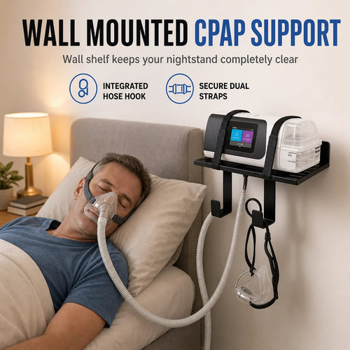 🔥50% OFF!!📢🩺 Wall-Mounted CPAP Hose Holder & Mask Organiser – Keep Tubing Tidy & Within Reach, Compatible With Many CPAP Setups ✨