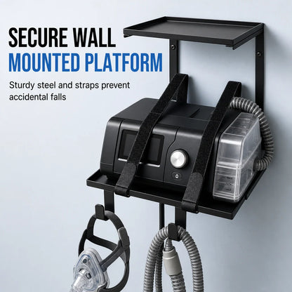 🔥50% OFF!!📢🩺 Wall-Mounted CPAP Hose Holder & Mask Organiser – Keep Tubing Tidy & Within Reach, Compatible With Many CPAP Setups ✨