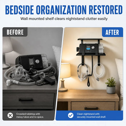 🔥50% OFF!!📢🩺 Wall-Mounted CPAP Hose Holder & Mask Organiser – Keep Tubing Tidy & Within Reach, Compatible With Many CPAP Setups ✨