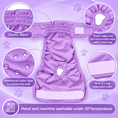 ⏳LAST DAY SALE | Washable Pet Diapers for Female Male Dogs, Reusable Doggy Diapers