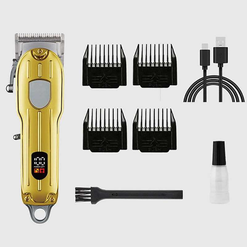 🔋 Rechargeable Hair Clipper – 7200 RPM, 5H Battery & Smart LCD – Powerful, Quiet & Family‑Ready ✂️