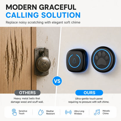 🐶wireless Touch Activated Pet Doorbell