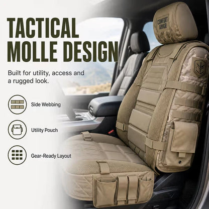 💥 50% Off Limited Time 🚙 Tactical Truck Seat Cover – Durable Design with Storage, Protection & All-Day Comfort ✨