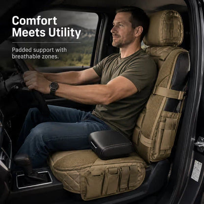 💥 50% Off Limited Time 🚙 Tactical Truck Seat Cover – Durable Design with Storage, Protection & All-Day Comfort ✨