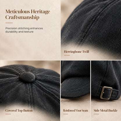 ✨Vintage British Style Newsboy Cap for Men and Women - Classic Casual Flat Cap Octagonal Beret Hat
