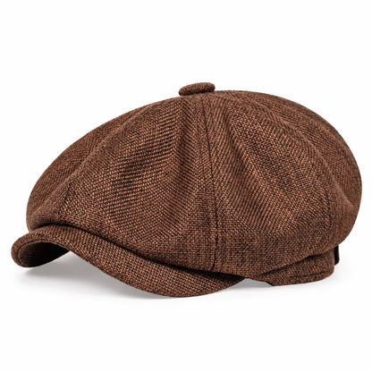 ✨Vintage British Style Newsboy Cap for Men and Women - Classic Casual Flat Cap Octagonal Beret Hat