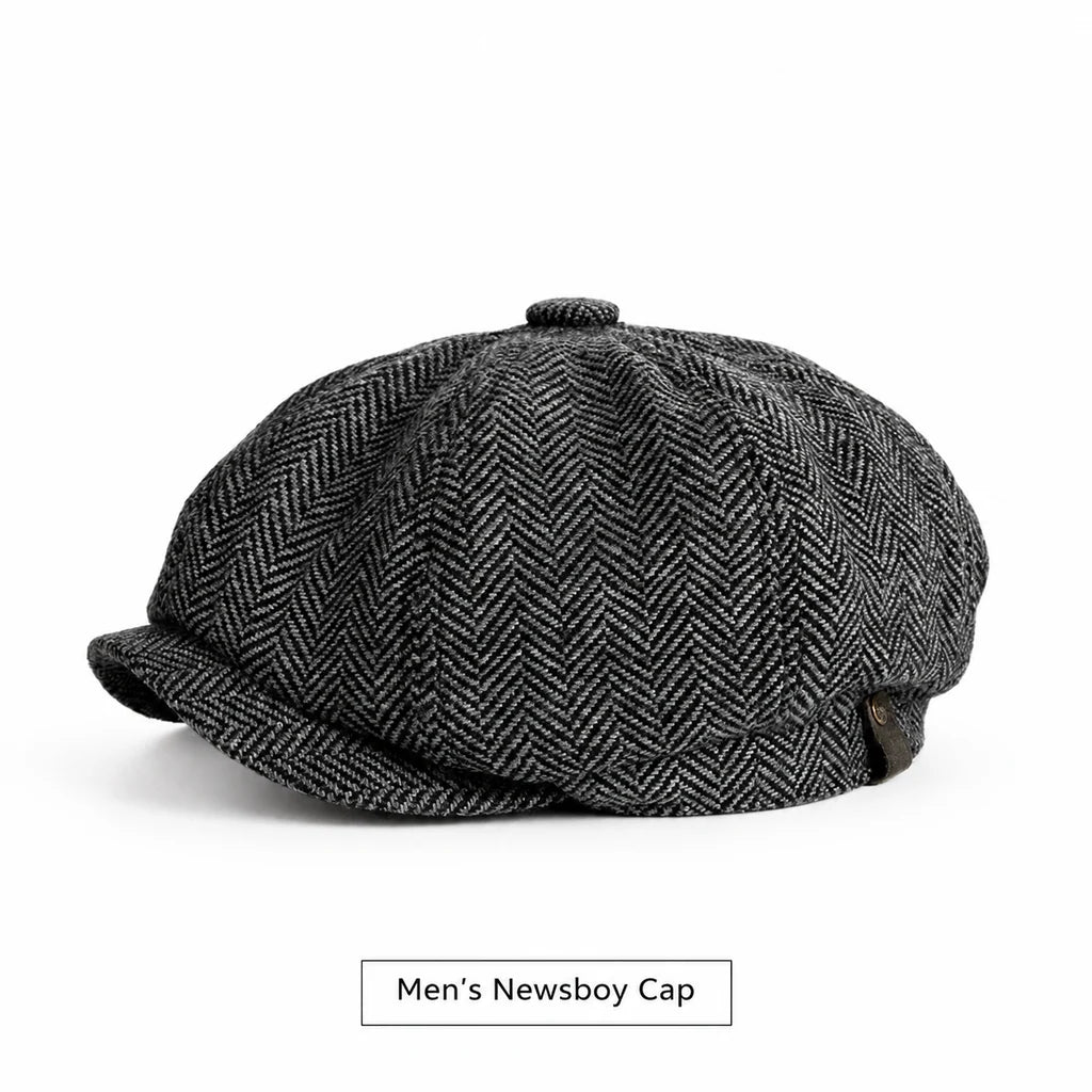 ✨Vintage British Style Newsboy Cap for Men and Women - Classic Casual Flat Cap Octagonal Beret Hat