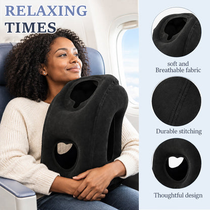 Ultra-Light Foldable Inflatable Travel Pillow | Portable Neck Support for Trips