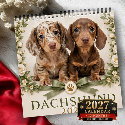 🐶Spotted Dachshund Calendar 2027, Cute Wall Decor And Gift For Fans