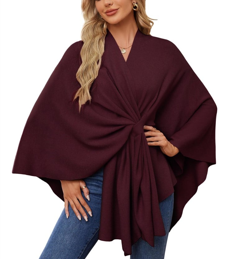 🔥Elegant Shawl Wraps Soft Open Front Poncho Shawl Wraps