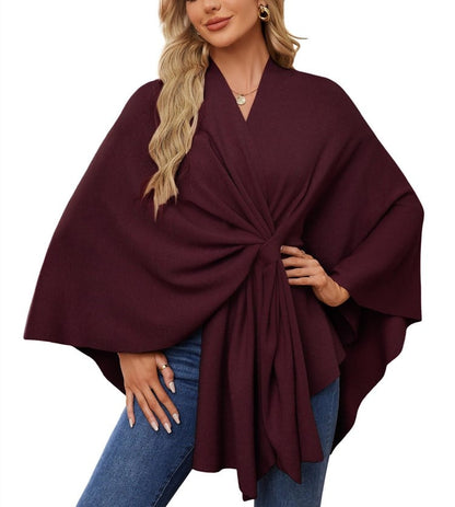 🔥Elegant Shawl Wraps Soft Open Front Poncho Shawl Wraps