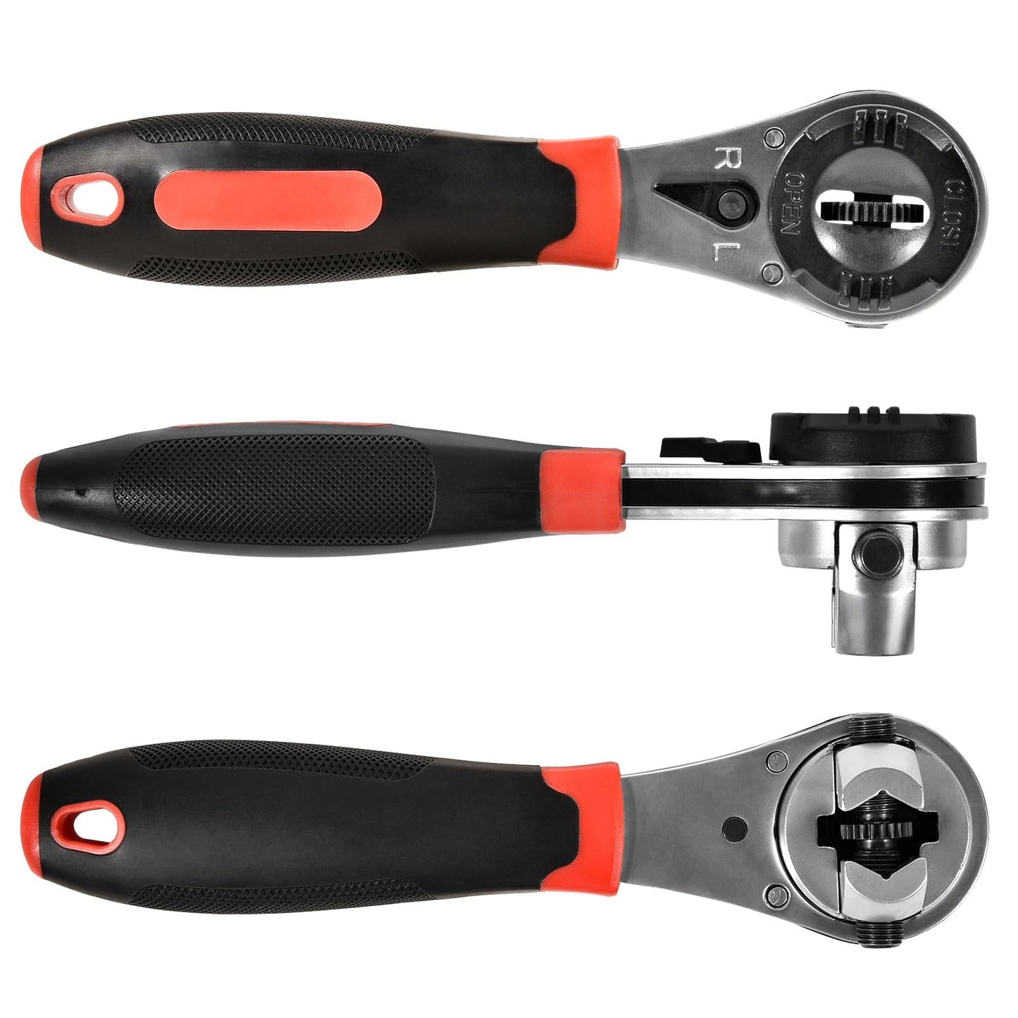 Dailyardtool® Adjustable Ratchet Wrench Kit for 6-22mm Screw