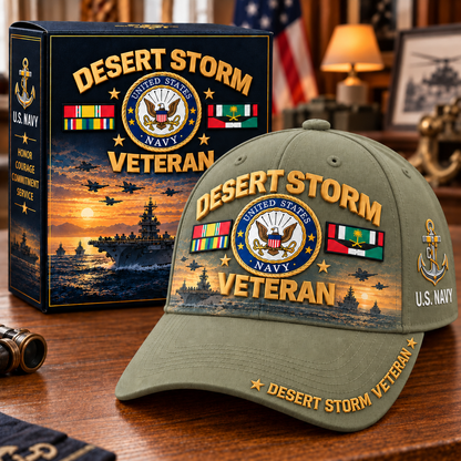 🏆Last Day Promo: 45% OFF! 🏜️Desert Storm Veteran Tribute Cap （1991–2026 -35TH ANNIVERSARY）