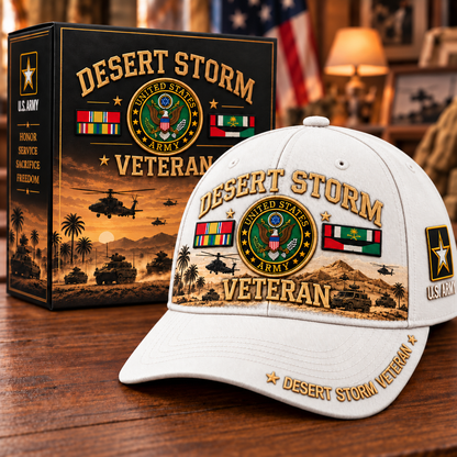 🏆Last Day Promo: 45% OFF! 🏜️Desert Storm Veteran Tribute Cap （1991–2026 -35TH ANNIVERSARY）