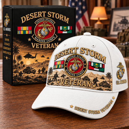 🏆Last Day Promo: 45% OFF! 🏜️Desert Storm Veteran Tribute Cap （1991–2026 -35TH ANNIVERSARY）
