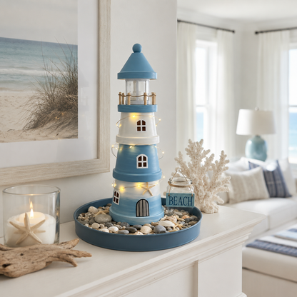 🌊Lighted Coastal Lighthouse Tabletop Decor