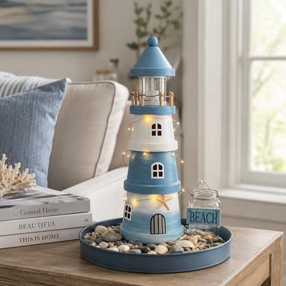 🌊Lighted Coastal Lighthouse Tabletop Decor