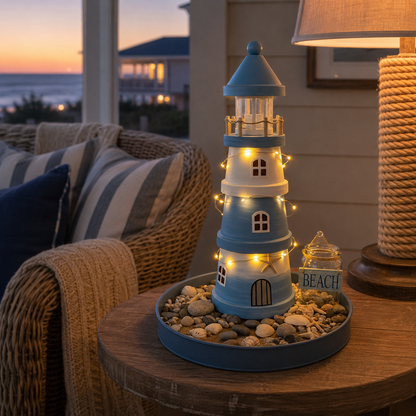 🌊Lighted Coastal Lighthouse Tabletop Decor