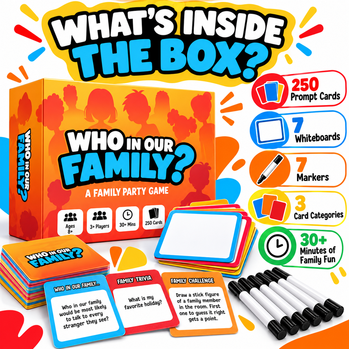 😂 49% OFF Today! Who In Our Family? Hilarious Party Game for Family Game Night