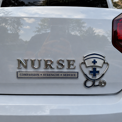 🏆Last Day Promo: 40% OFF! 💉Nurse Compassion Strength Service Car Emblem Metal Badge