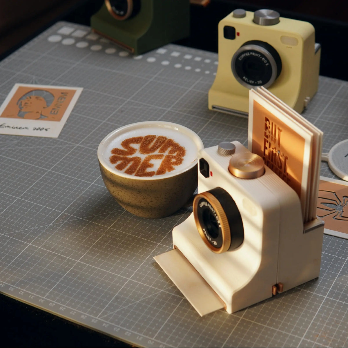 🎃Halloween Deal 40% OFF!🔥Retro Coffee Art Camera – Mechanical Latte Stencil Printer