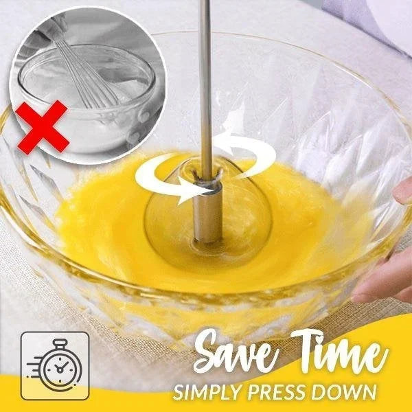 Stainless Steel Semi-Automatic Whisk 🥣