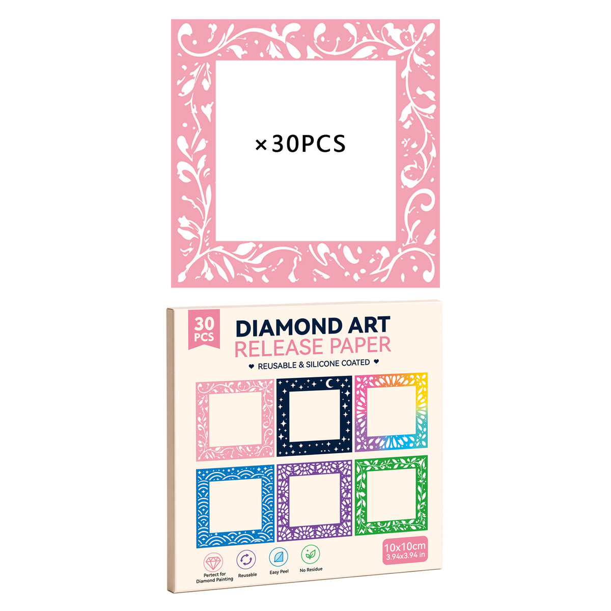 🎨 PET Non-Stick Craft Protective Sheets for Diamond Painting and Sticky Canvas Projects