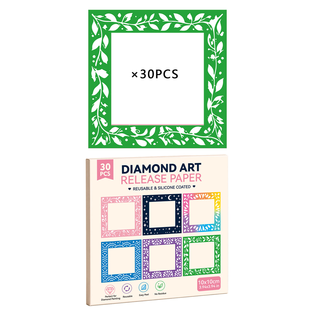 🎨 PET Non-Stick Craft Protective Sheets for Diamond Painting and Sticky Canvas Projects