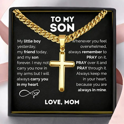 ➕Men's Stainless Steel Cross Pendant Necklace