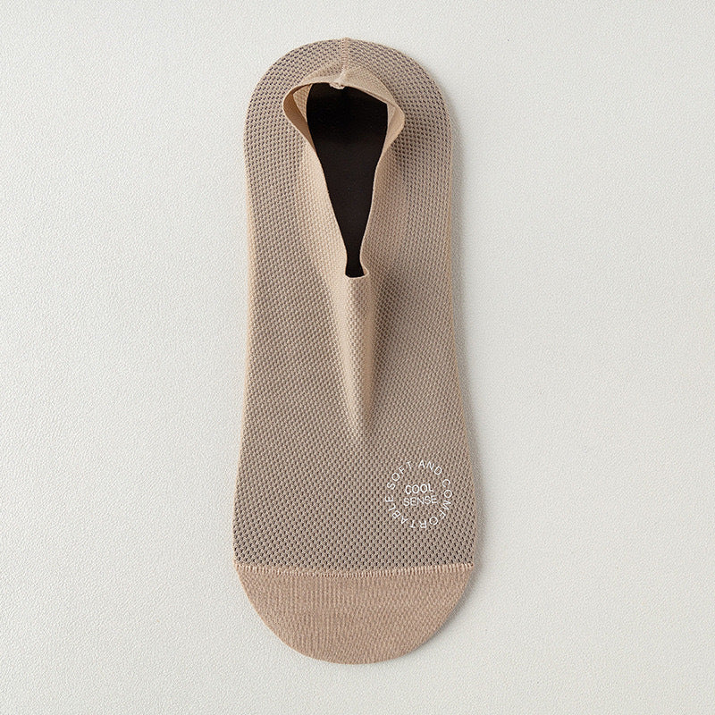 🧦3-Pair Invisible Grip Socks Pack 🧦Breathable | Low-Cut | Anti-Slip | Sweat-Absorbing